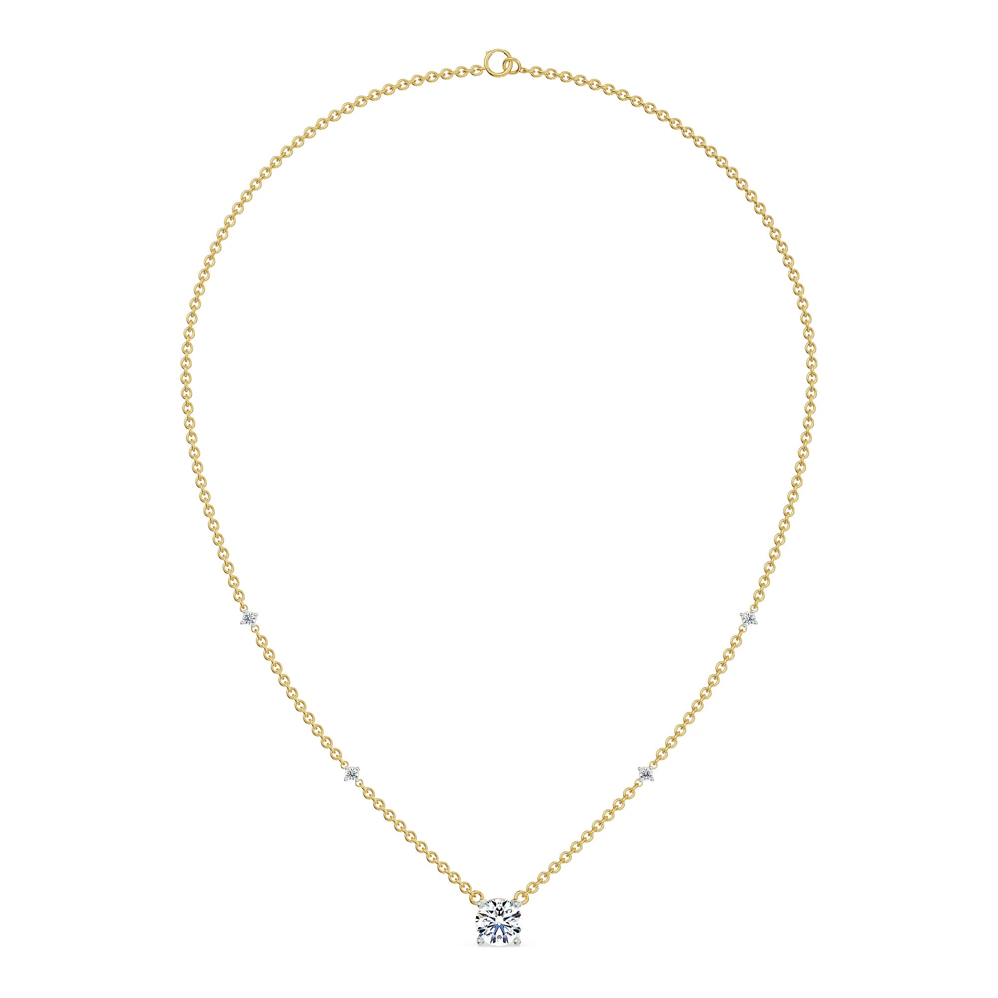 0 5 CT Solitaire Lab Grown Diamond Necklace_in-stock