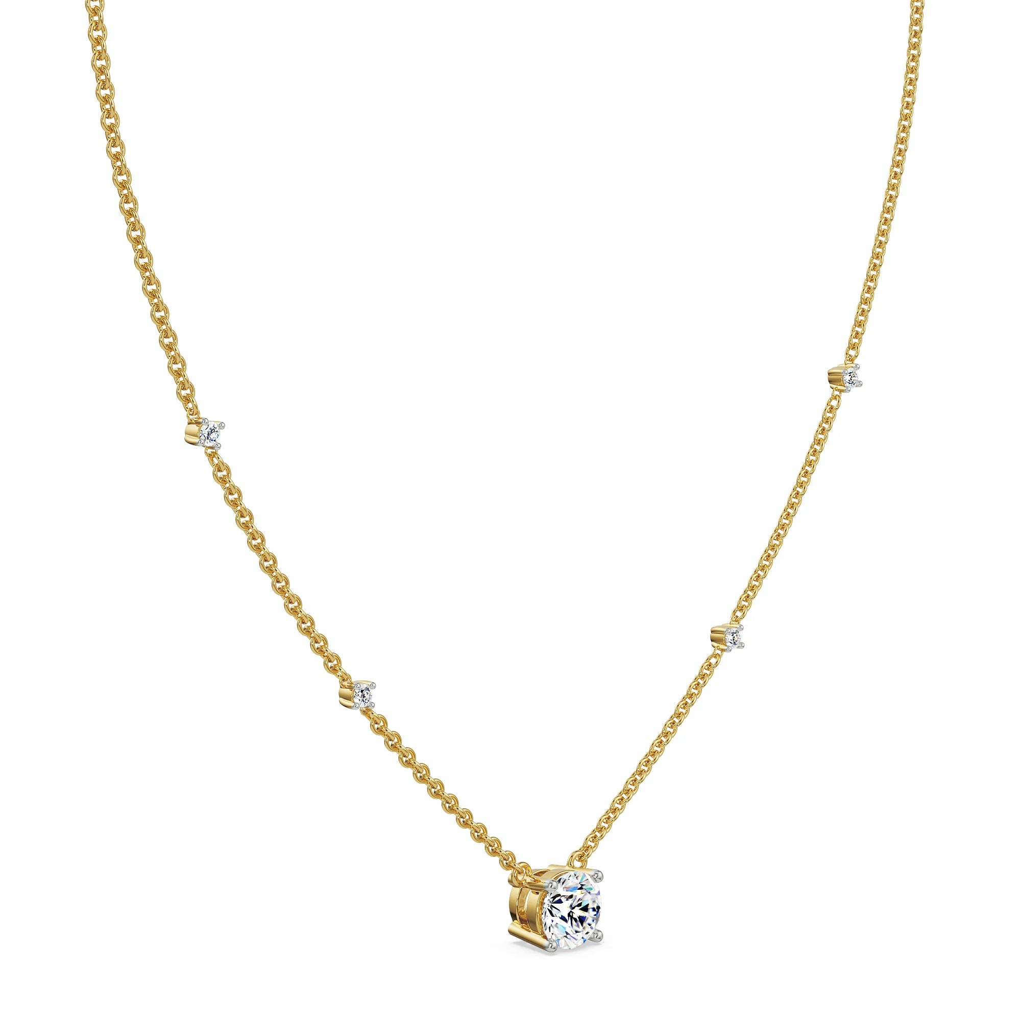 0 5 CT Solitaire Lab Grown Diamond Necklace_in-stock