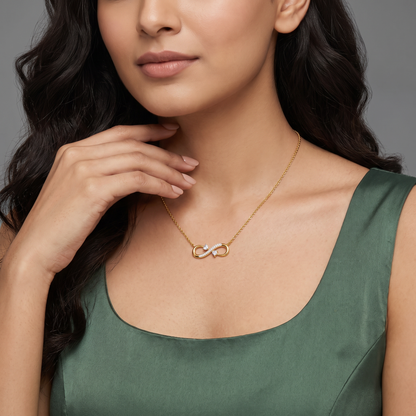 Infinity Lab Grown Diamond Necklace