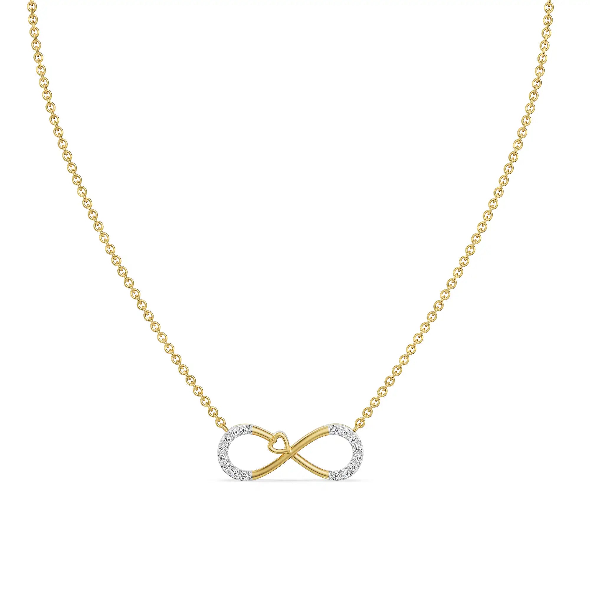 Infinity Suhana Lab Grown Diamond Necklace_in-stock