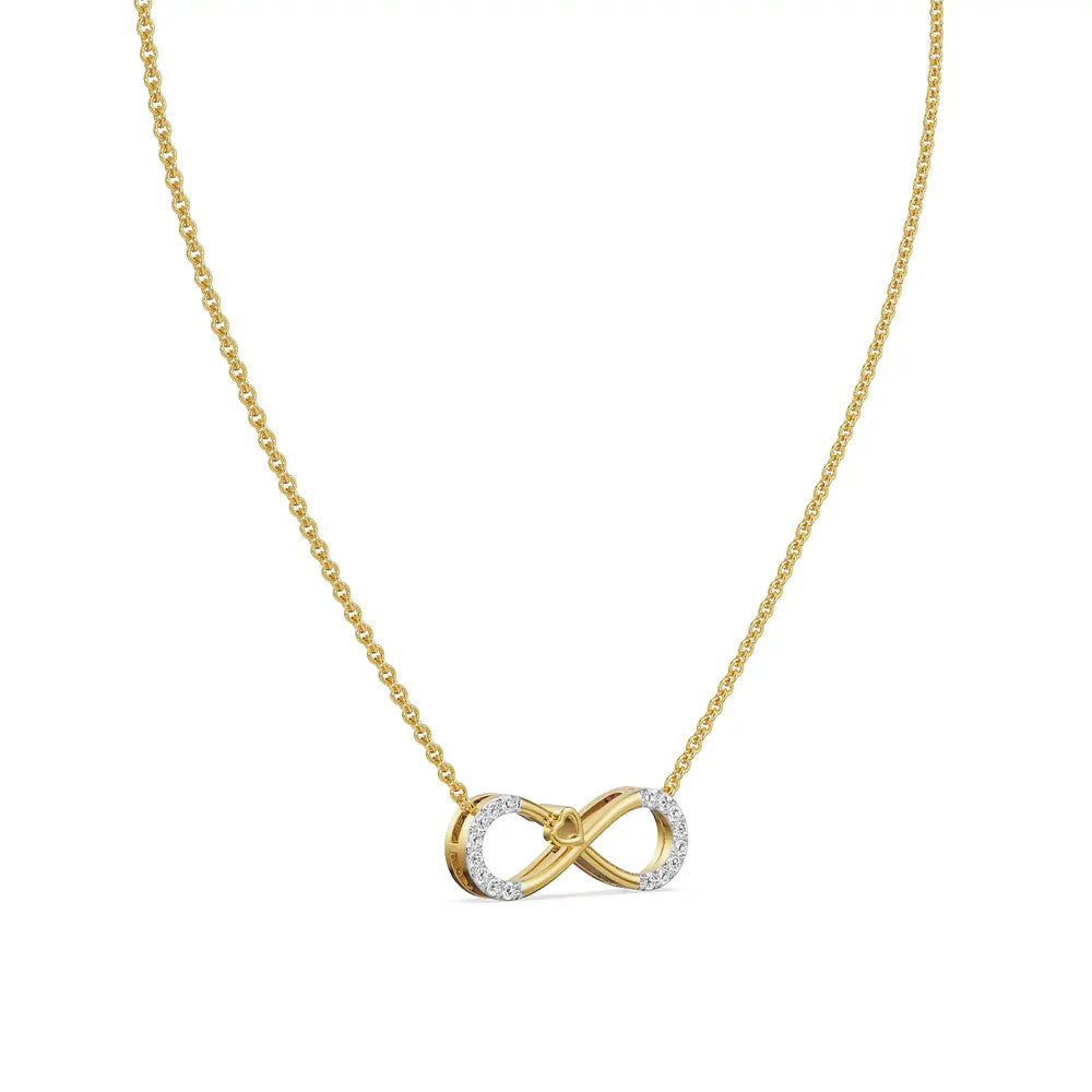 Infinity Suhana Lab Grown Diamond Necklace_in_stock