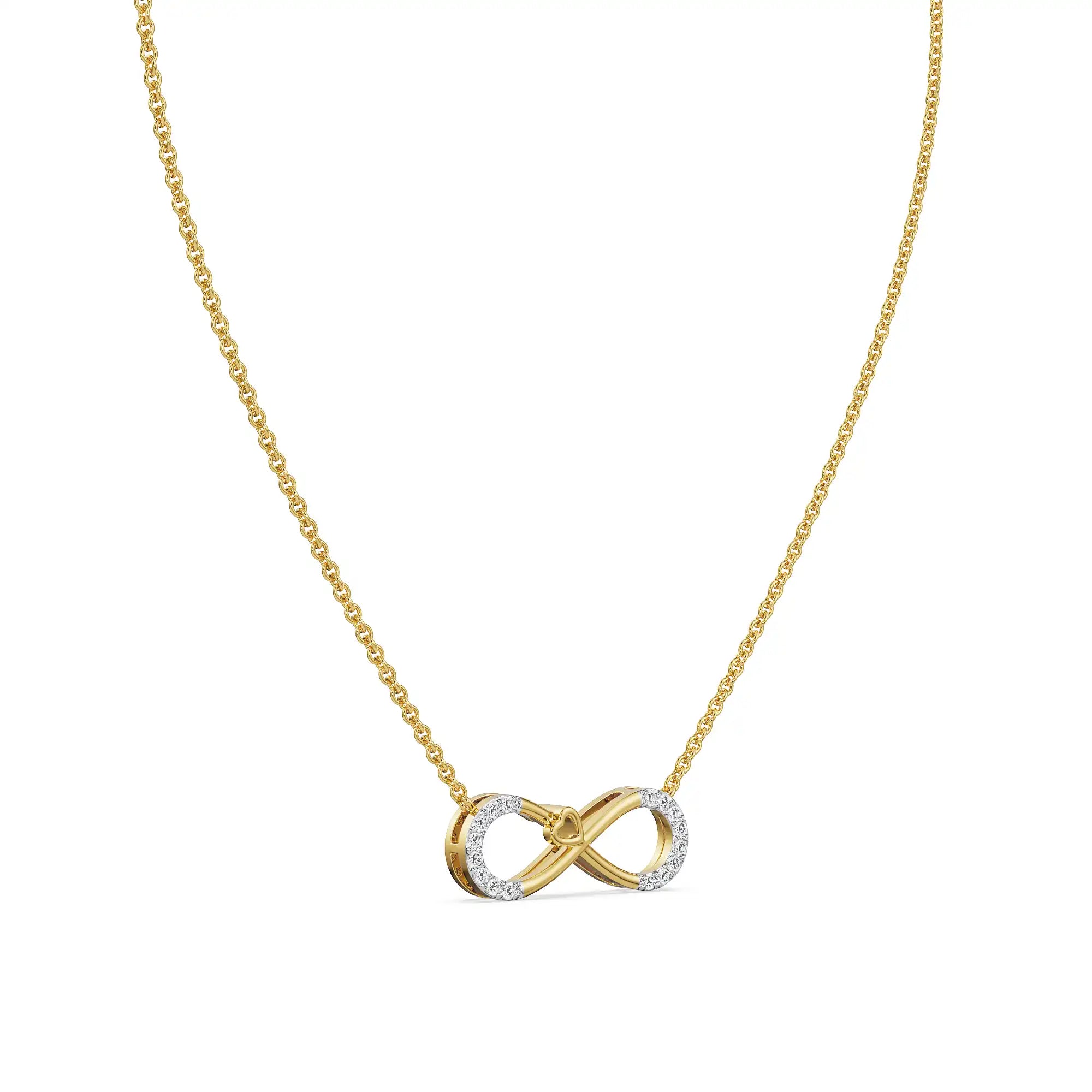 Infinity Suhana Lab Grown Diamond Necklace_in-stock