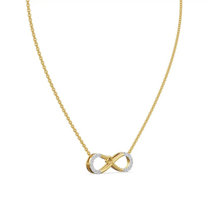 Infinity Suhana Lab Grown Diamond Necklace_in-stock