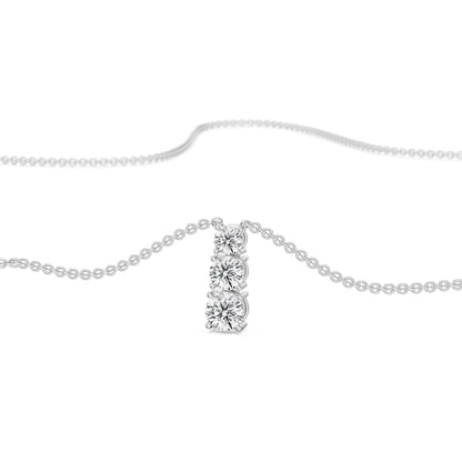 Troi Dainty Lab Diamond Necklace- Front view