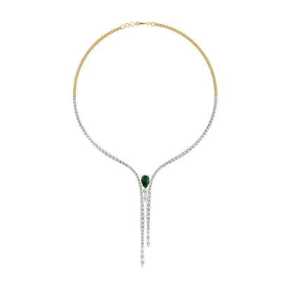 Empress Dewdrop Lab Grown Diamond Necklace - front view