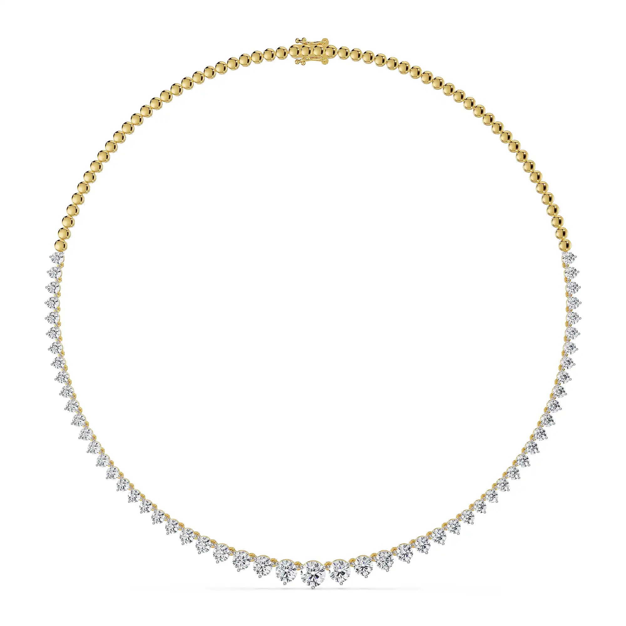 Lab Grown Diamond Tennis Necklace 9KT