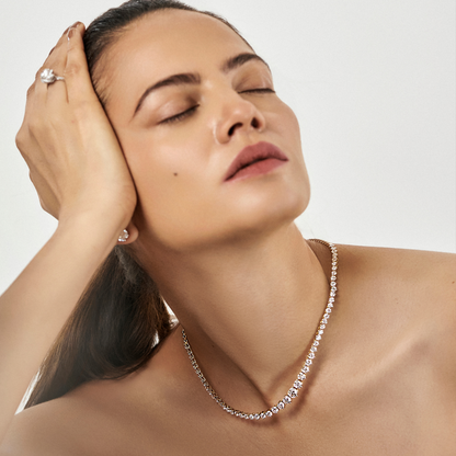 Lab Grown Diamond Tennis Necklace