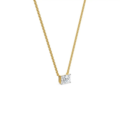 Drum Ruby Lab Grown Diamond Necklace_in-stock