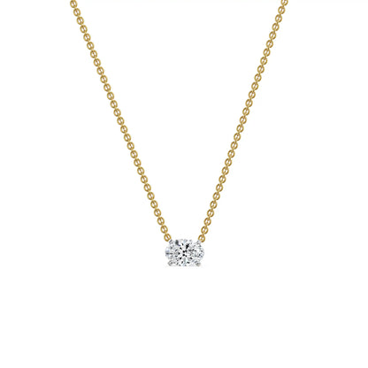 1 CT Oval Lab Grown Diamond Necklace_in-stock