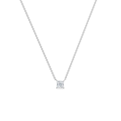 1 CT Princess Lab Grown Diamond Necklace - Prospective view
