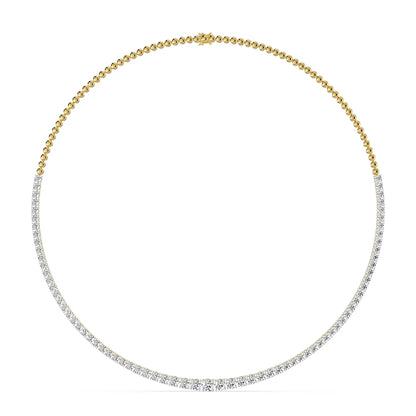 Radiant Lab Grown Diamond Tennis Necklace- Front View