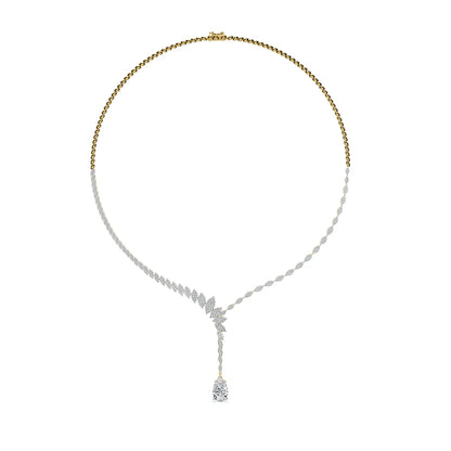 Frostfall Vine Lab Grown Diamond Necklace_in-stock