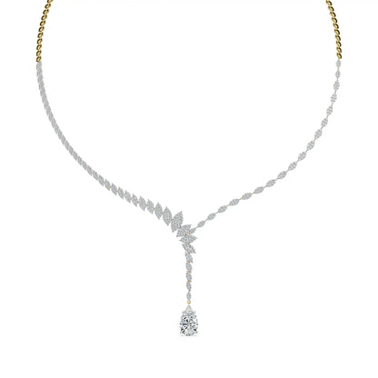 Frostfall Vine Lab Grown Diamond Necklace_in-stock