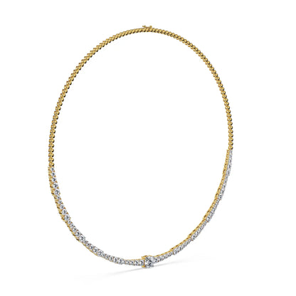 Infinity Spark Lab Grown Diamond Necklace - side view