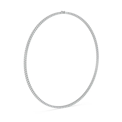 Minimal Elegance Lab Grown Diamond Tennis Necklace - side view
