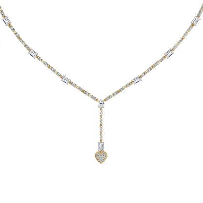 Mi Amor Lab Grown Diamond Necklace - perspective view