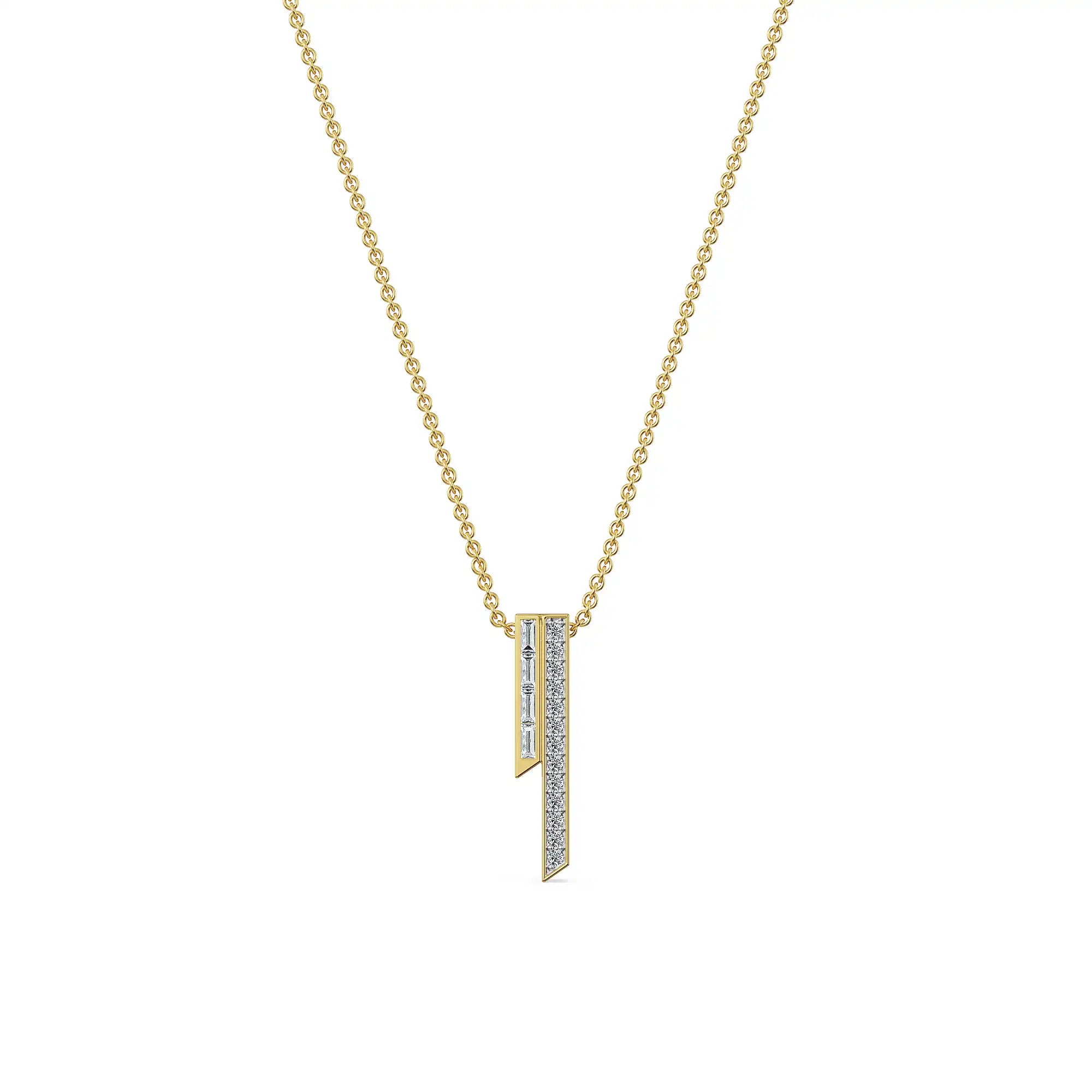 Skyline Lab Grown Diamond Necklace - front view
