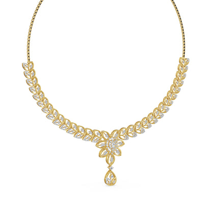 The Garden of Glow Lab Grown Diamond Necklace - perspective view