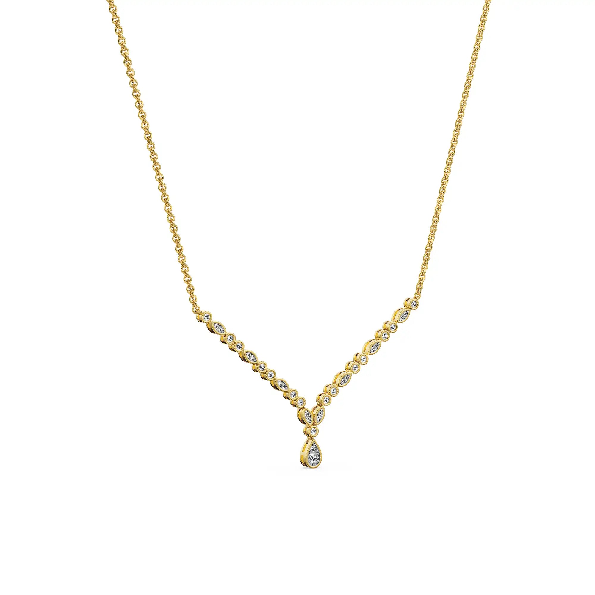 Orelia Whisper Lab Grown Diamond Necklace