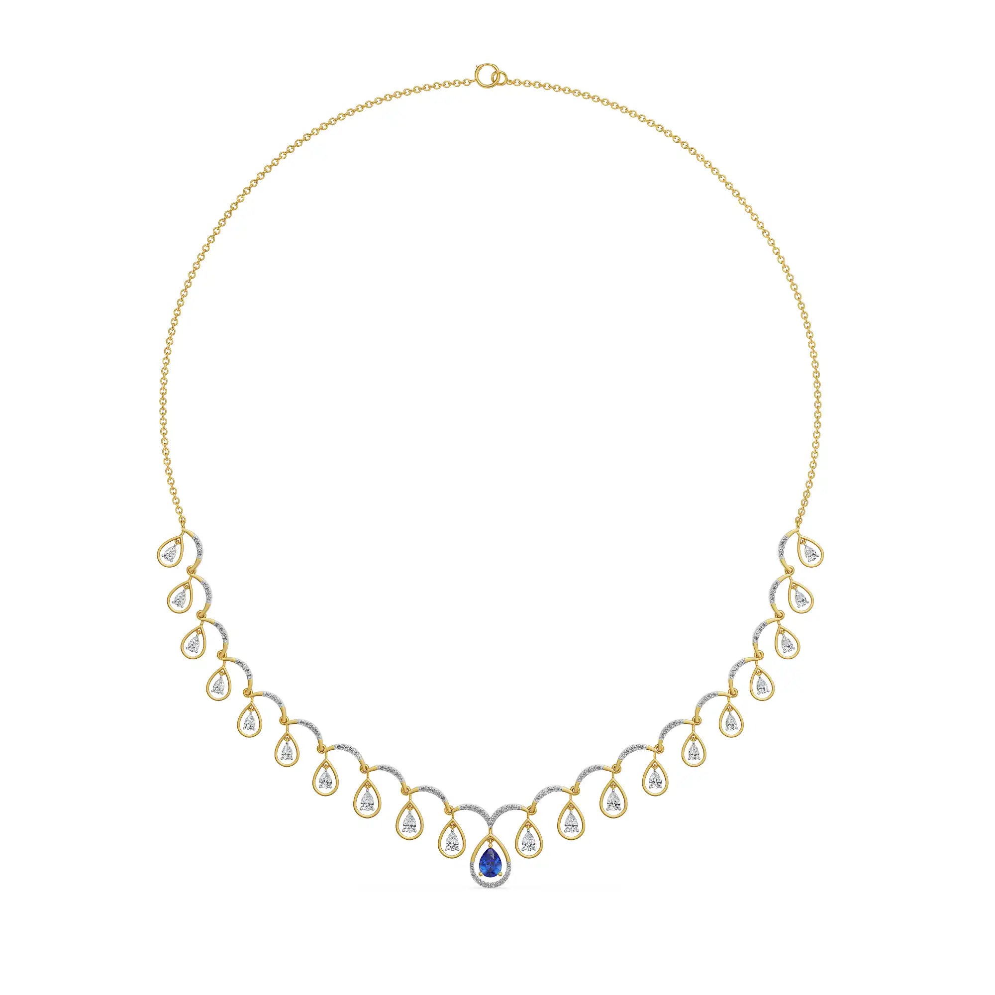 Pear Dew Lab Grown Diamond Necklace