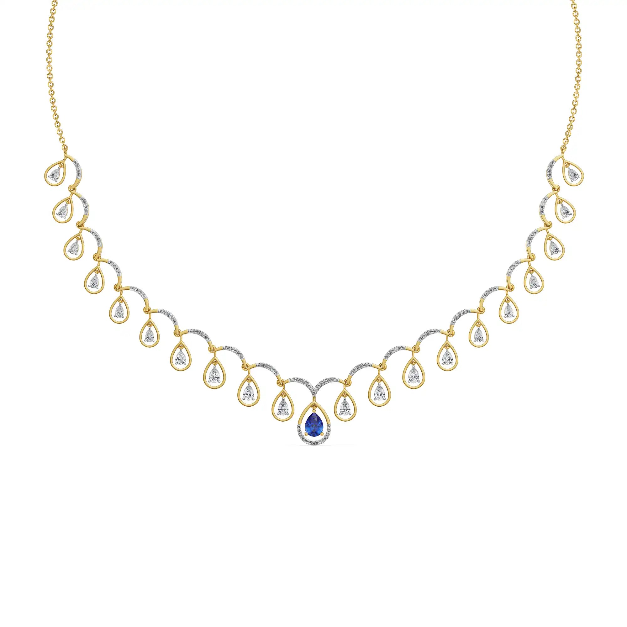 Pear Dew Lab Grown Diamond Necklace
