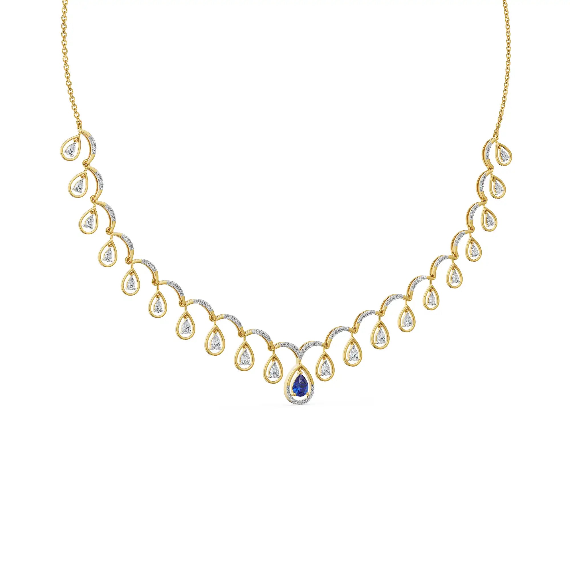 Pear Dew Lab Grown Diamond Necklace