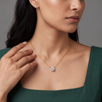 2 CT Solitaire Lab Grown Diamond Necklace