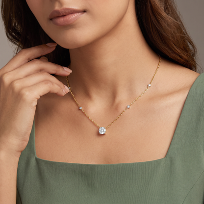 1 CT Solitaire Lab Grown Diamond Necklace