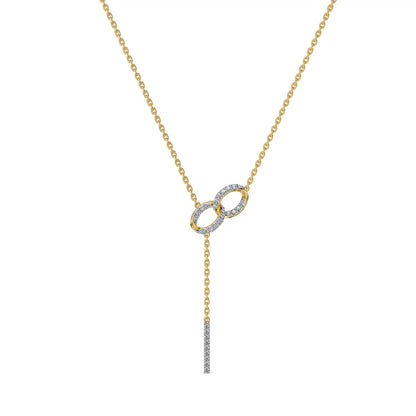 Eternal Link Infinity Lab Grown Diamond Necklace
Front View