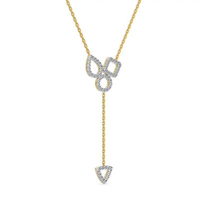 Trivia Geometric Lab Grown Diamond Necklace
Side View
