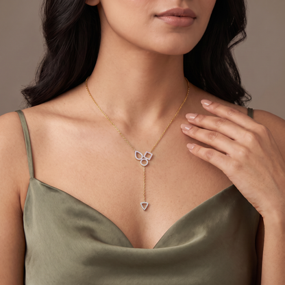 Trivia Geometric Lab Grown Diamond Necklace