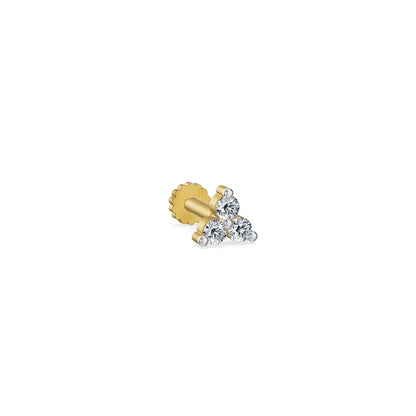 Tria Lab Grown Diamond Nose Pin