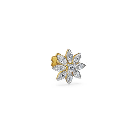Flora Radiance Lab Grown Diamond Nose Pin