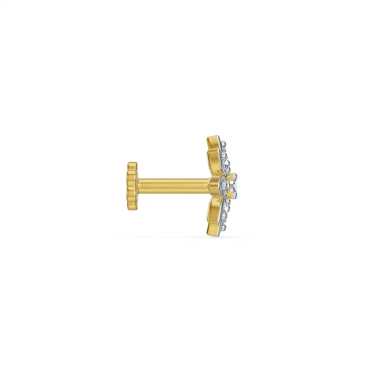 Flora Radiance Lab Grown Diamond Nose Pin