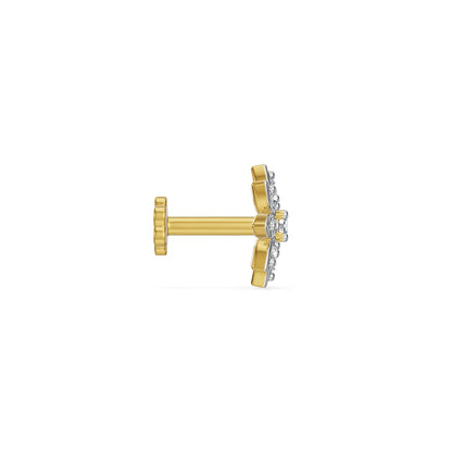 Flora Radiance Lab Grown Diamond Nose Pin