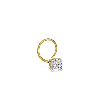 Celestial Solitaire Lab Grown Diamond Nose Pin