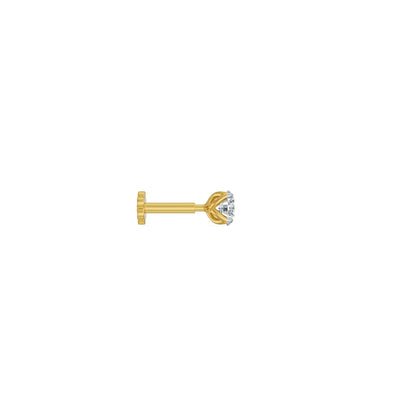 Classic Round Lab Grown Diamond Nose Pin