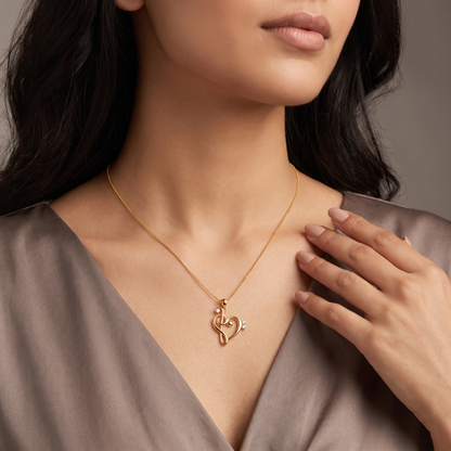 Heart Beat Lab Grown Diamond Pendant