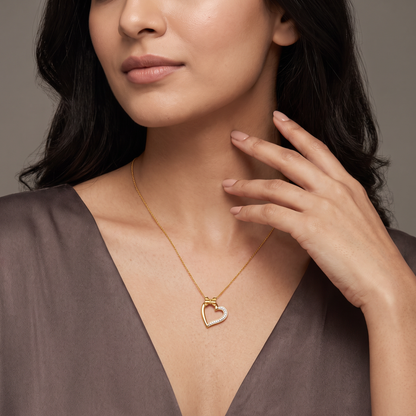 Bow of Love Lab Grown Diamond Necklace