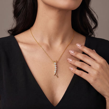 Five Stone Lab Grown Diamond Pendant