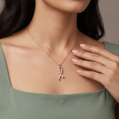 Lab Grown Diamond Quad Pendant