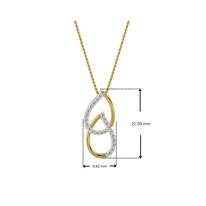 Regal Pear Lab Grown Diamond Pendant 9KT