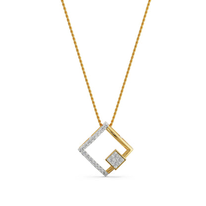 Squared Beauty Pendant Front View