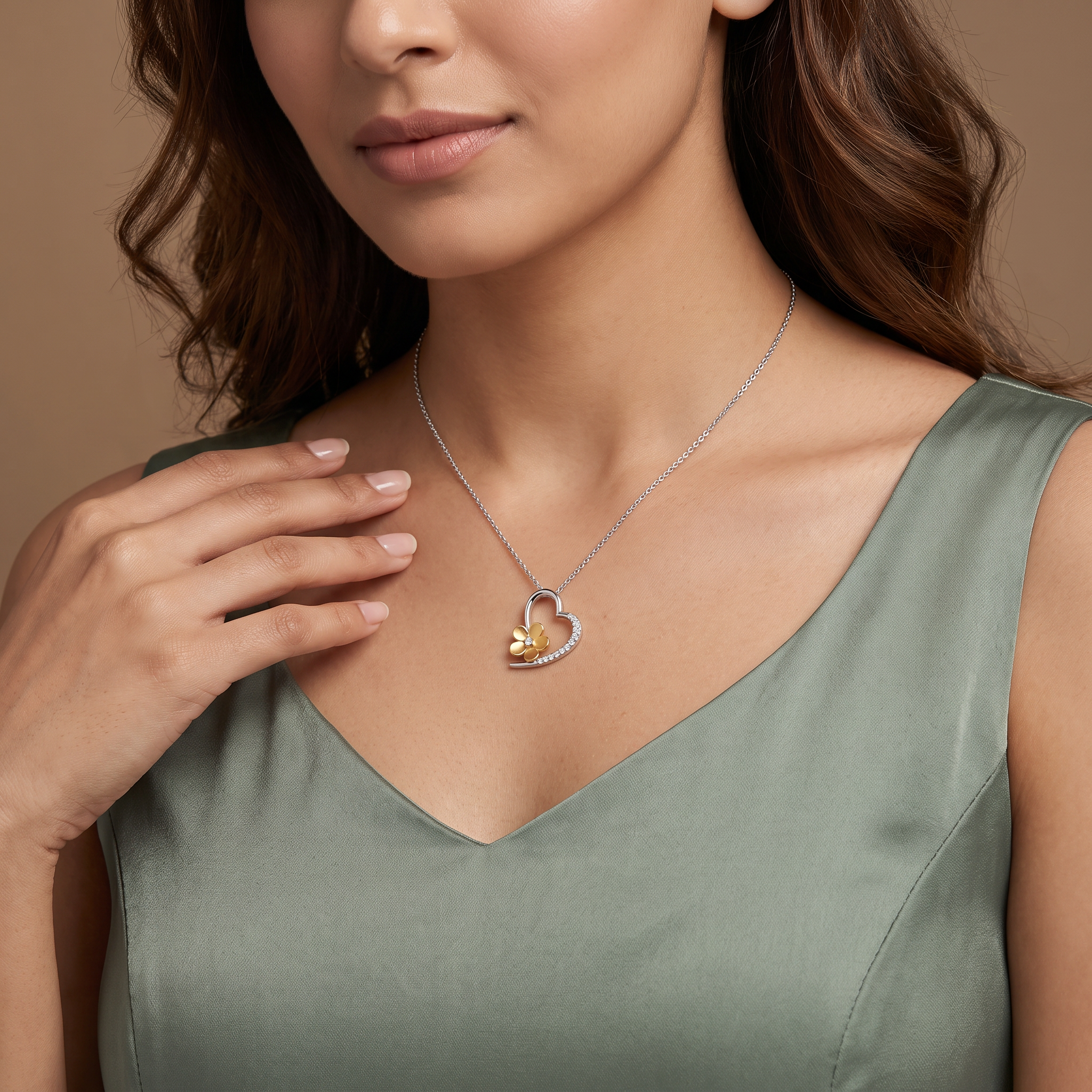 Love Blossom Lab Grown Diamond Pendant