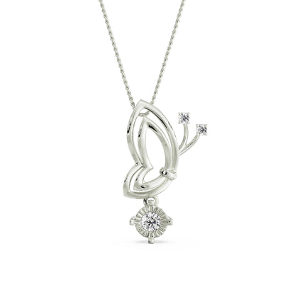 Artistic Diamond Pendant Front view