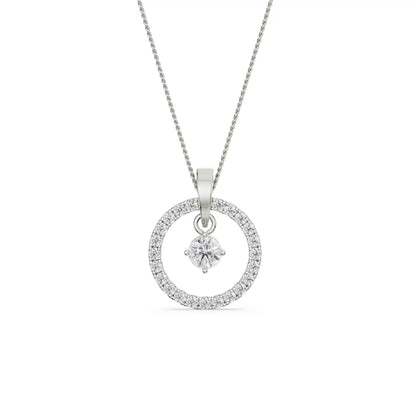 Dewy Diamond Pendant Front View