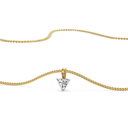 0.5 CT Trillion Diamond Pendant Front View