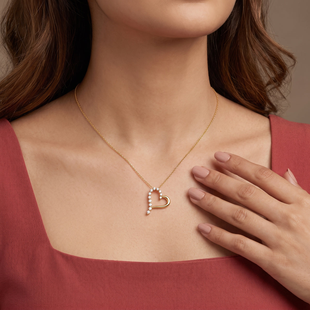 Heart Felt Lab Grown Diamond Pendant