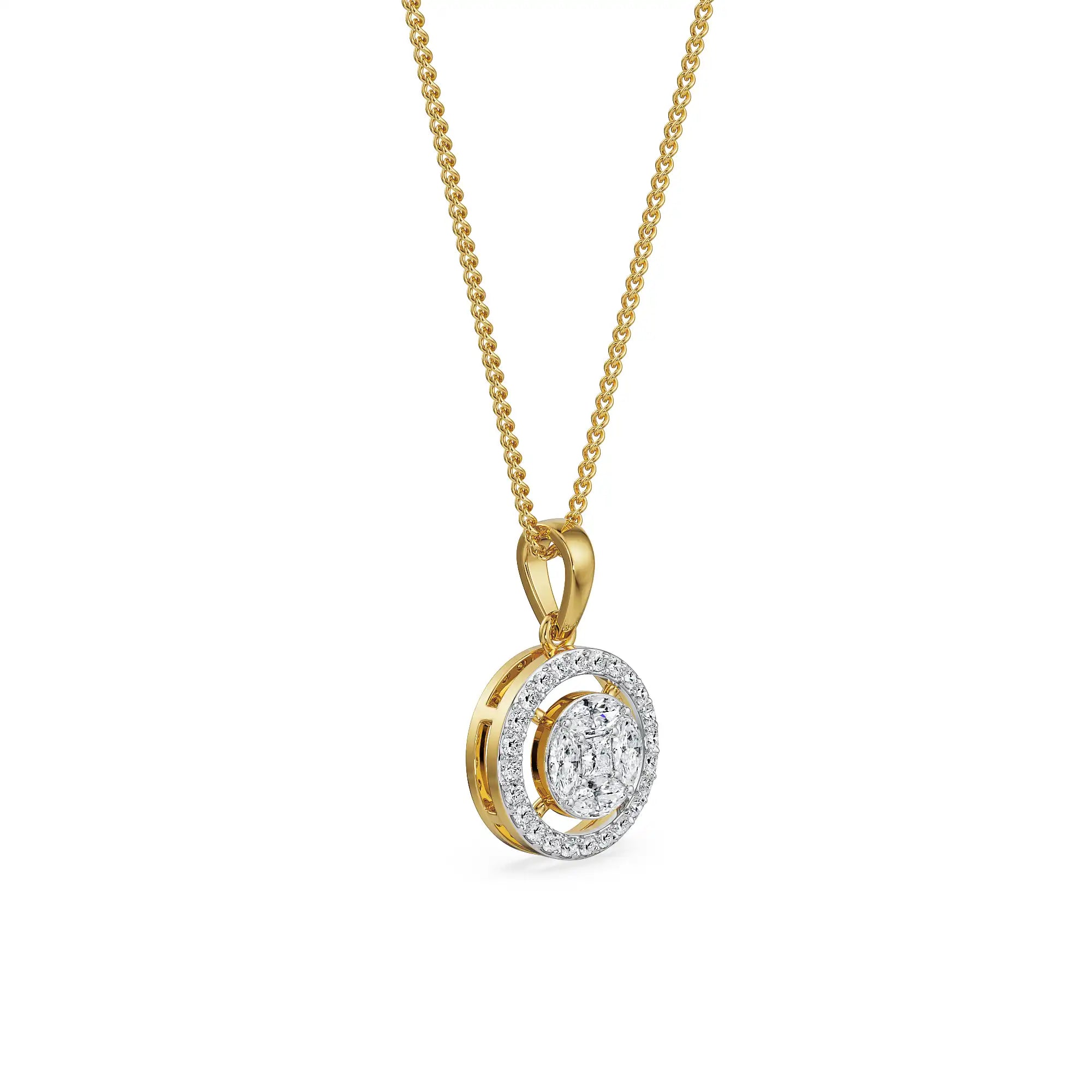 Glistening Lab Grown Diamond Pendant_in-stock