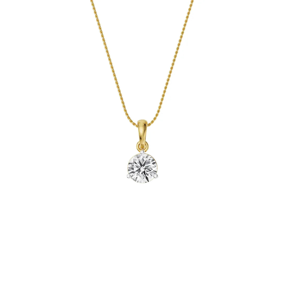 1 CT Classic Diamond Pendant 9KT